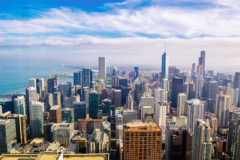 Chicago city nhìn từ trên cao thật hoành tráng. - chicago city - du lịch hoàn mỹ