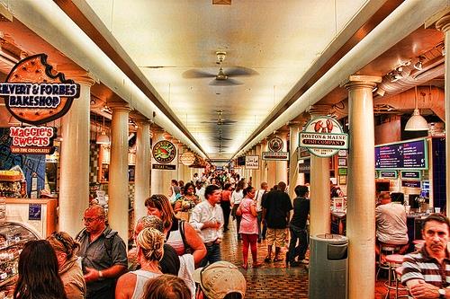 Chợ Quincy - Bên trong một khi ăn uống tại chợ (ảnh minh họa).