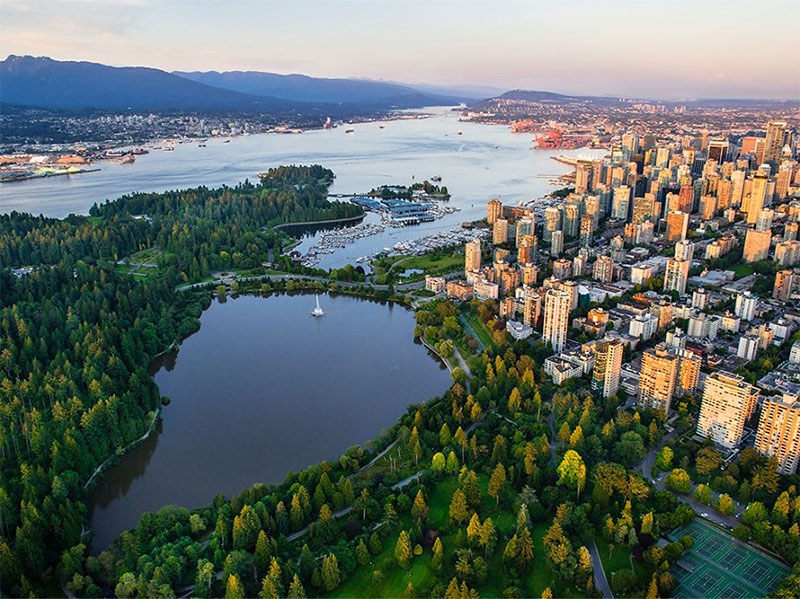 công viên stanley - du lịch Hoàn Mỹ - Đây là công viên đô thị lớn nhất Bắc Mỹ tại Vancouver.