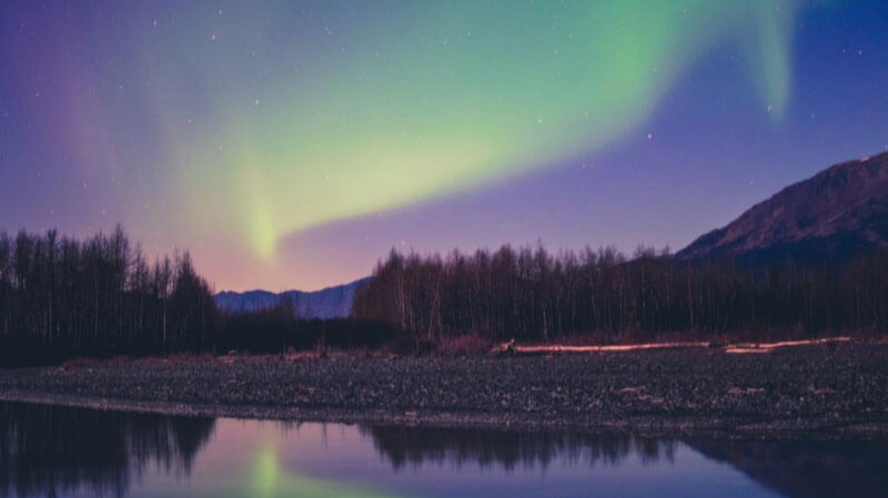 thiên nhiên ở canada - du lịch hoàn mỹ - Dải ánh sáng phía Bắc Canada đầy mê hoặc.