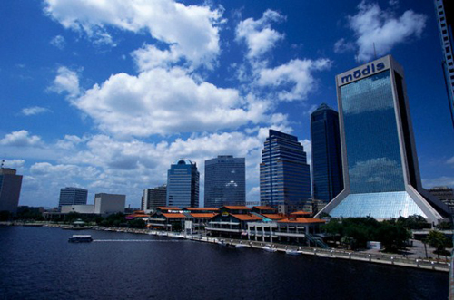 Những tòa nhà cao tầng với kiến trúc lạ mắt. - Thành phố Jacksonville - dulichhoanmy.com