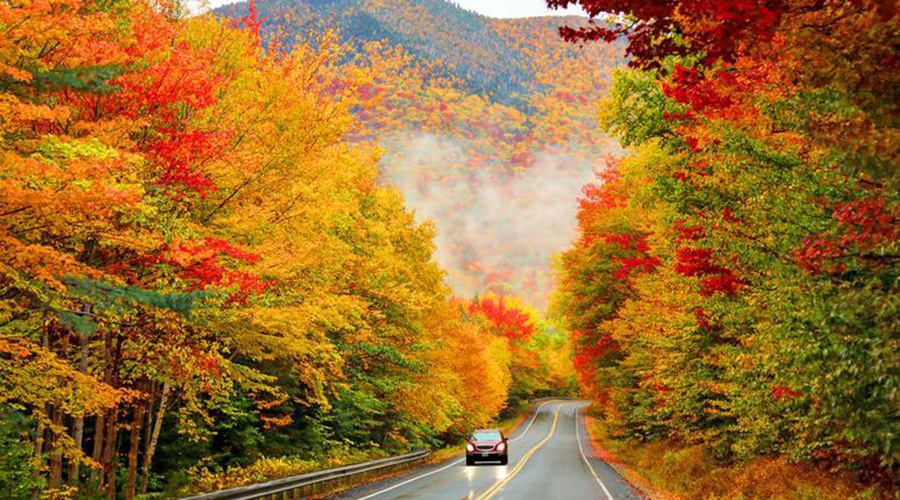 kinh nghiệm du lịch cho người cao tuổi - Mùa thu yên bình yên bình, đẹp như tranh vẽ tại Kancamagus Highway, tiểu bang Maine (Đông Bắc Mỹ)