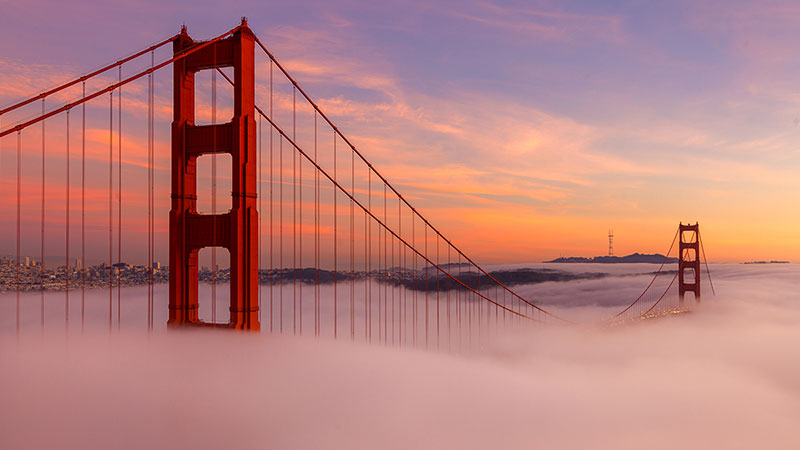 cầu cổng vàng - du lịch Hoàn Mỹ - Cửa ngõ vào Vịnh San Francisco.