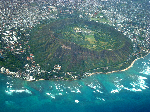 Cảnh quần đảo Hawaii nhìn từ trên cao. - địa điểm du lịch hawaii