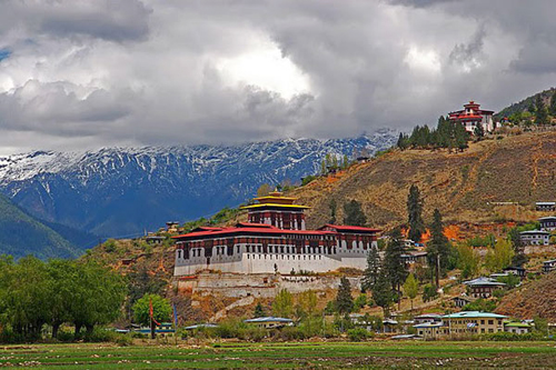 toàn cảnh Rinpung Dzong, Paro - quốc gia bhutan
